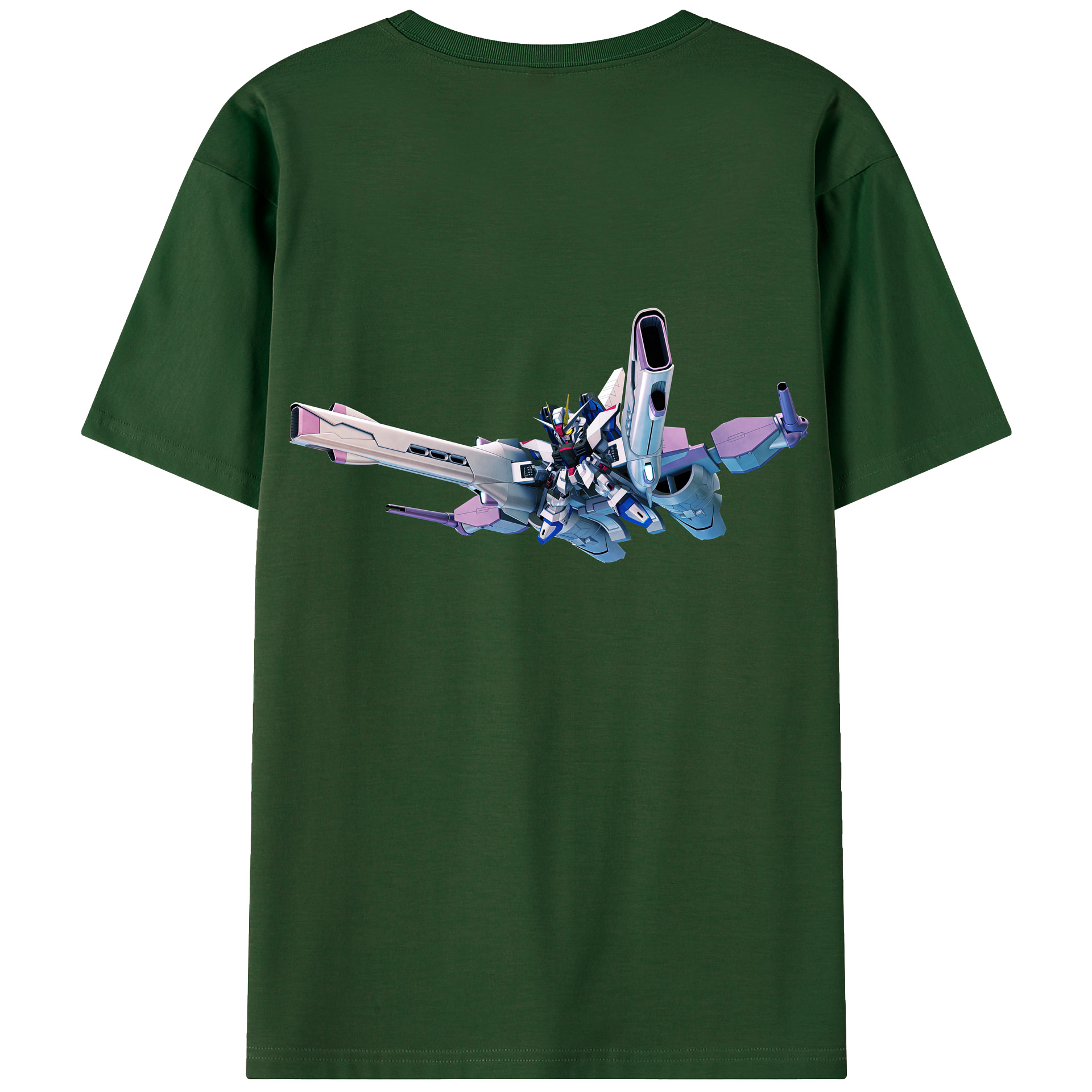 （画像用） 機動戦士ガンダム Mobile Suit Gundam 綿100％半袖Tシャツ（背面プリント）